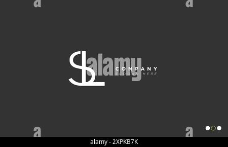 SL Alphabet letters Initials Monogram logo Stock Vector
