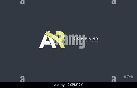 AR Alphabet letters Initials Monogram logo Stock Vector