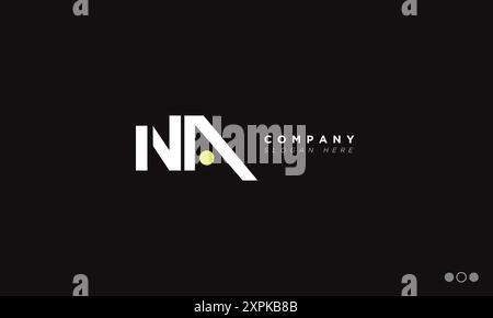 NA Alphabet letters Initials Monogram logo Stock Vector