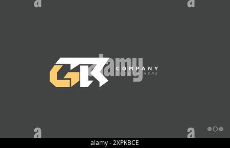 GR Alphabet letters Initials Monogram logo Stock Vector