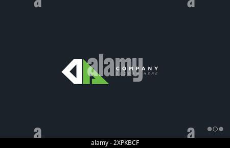 DA Alphabet letters Initials Monogram logo Stock Vector