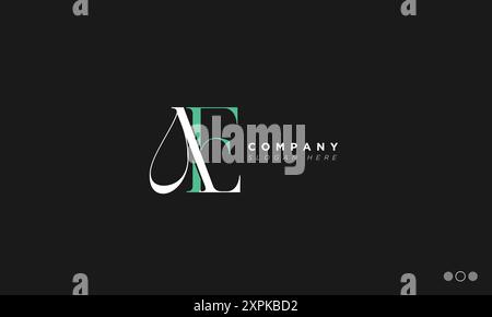 AE Alphabet letters Initials Monogram logo Stock Vector
