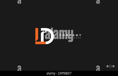 LD Alphabet letters Initials Monogram logo Stock Vector