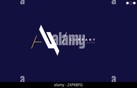 AV Alphabet letters Initials Monogram logo Stock Vector