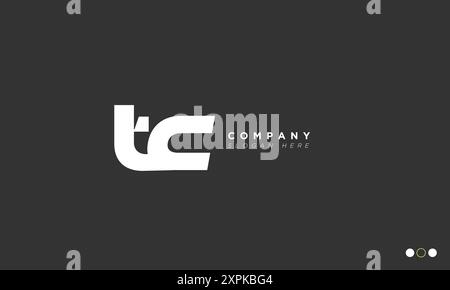 TC Alphabet letters Initials Monogram logo Stock Vector