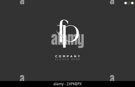 FP Alphabet letters Initials Monogram logo Stock Vector