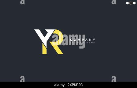 YR Alphabet letters Initials Monogram logo Stock Vector