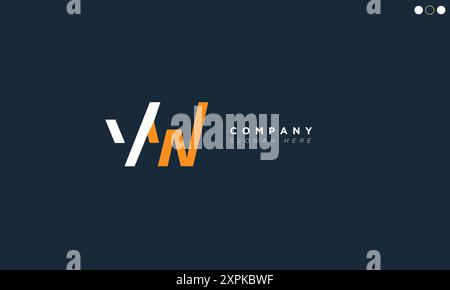 VW Alphabet letters Initials Monogram logo Stock Vector