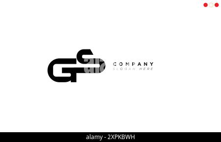 GS Alphabet letters Initials Monogram logo Stock Vector