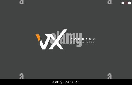 VX Alphabet letters Initials Monogram logo Stock Vector