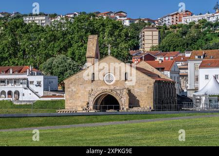 Monastery of Saint Clare the Elder (Santa Clara a Velha) from the 13th century, National Monument in the city of Coimbra, Portugal Stock Photo