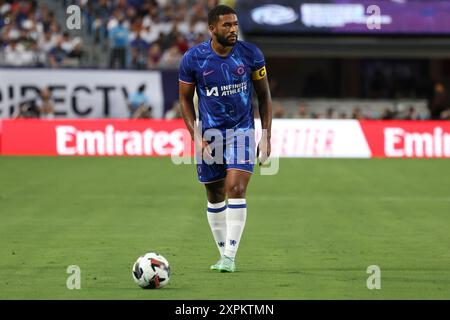 Charlotte, North Carolina, USA. August 6, 2024: Chelsea defender Reece James (24) during the DIRECTV Soccer Champions Tour match between Real Madrid and Chelsea at Bank of America Stadium in Charlotte, North Carolina. Greg Atkins/CSM Credit: Cal Sport Media/Alamy Live News Stock Photo