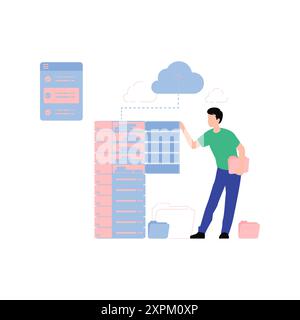 The boy is standing. Stock Photo