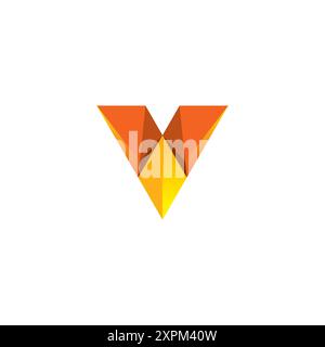 Letter V Modern Logo Design. V Icon Stock Vector