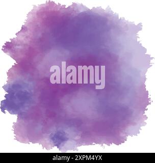 Watercolor purple/ magenta background vector background, purple and blue vector, background illustration Stock Vector