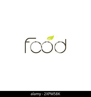 food logo writing vector. Food Icon Design Stock Vector
