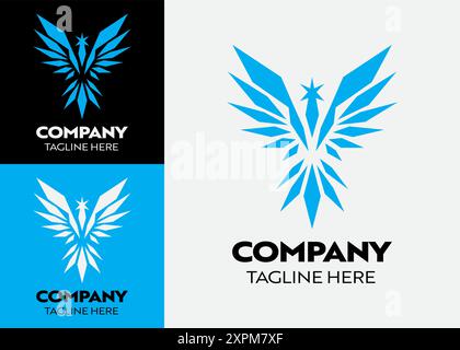 W Logo, Wings or Wing Logo, with letter W, elegant, luxury and adventurous style, for business or company, fly Stock Vector