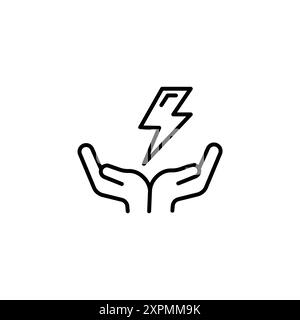 Save energy icon. Energy saving symbol vector Stock Vector