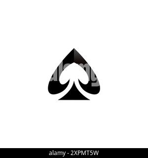 Spade Icon Vector Illustration Stock Vector