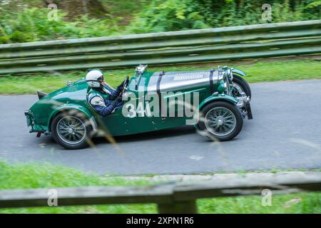 The Vintage Sports Car Club, V.S.C.C. Prescott Speed hill Climb event, Prescott hill, Gotherington, Gloucestershire, England, UK, August, 2024. Stock Photo