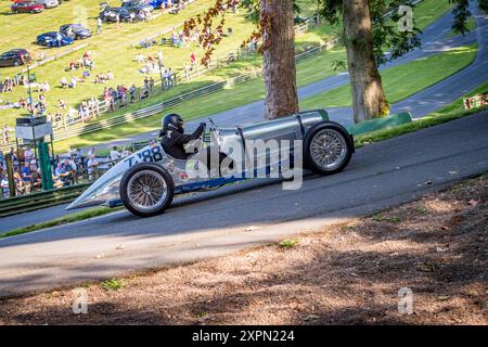 The Vintage Sports Car Club, V.S.C.C. Prescott Speed hill Climb event, Prescott hill, Gotherington, Gloucestershire, England, UK, August, 2024. Stock Photo