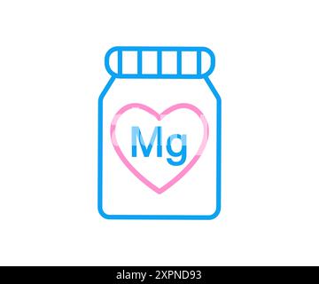 Magnesium Minerals Element Vector Icon Supplement Stock Vector