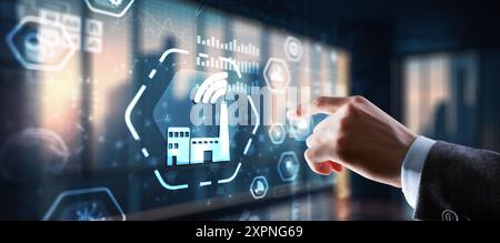 Smart industry. Technology process automation concept Stock Photo