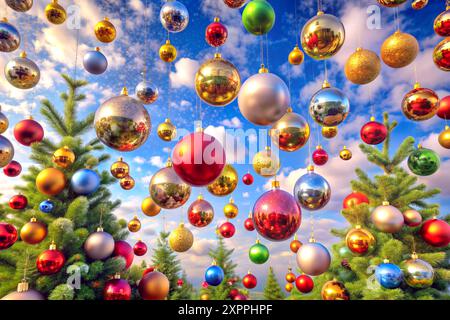 the annual Christian festival celebrating Christ's birth, held on December 25 in the Western Church Stock Photo