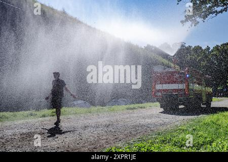 Josefov, Czech Republic. 07th Aug, 2024. 27th Brutal Assault extreme music festival start in Josefov fortress near Jaromer, Nachod Region, Czech Republic, August 7, 2024, to last unitl August 10. Credit: David Tanecek/CTK Photo/Alamy Live News Stock Photo