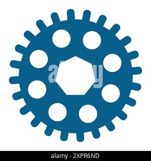 gear icon isolated on white background Stock Vector