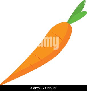 carrot cartoon. symbol. illustration on white background Stock Vector