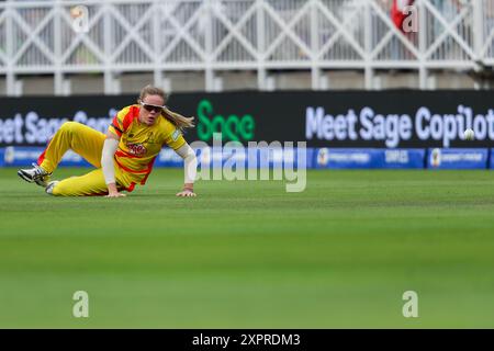 during the The Hundred match Trent Rockets Women vs London Spirit Women at Trent Bridge, Nottingham, United Kingdom, 7th August 2024  (Photo by Izzy Poles/News Images) Stock Photo