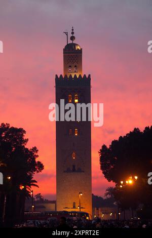 Koutoubia Mosque in Marrakech, Morocco Stock Photo