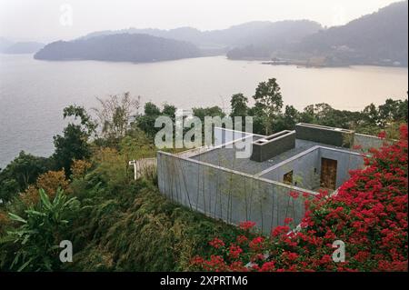 The Lalu, luxury hotel on the shores of Sun Moon Lake in the Nantou region, Taiwan, Republic of China, East Asia Stock Photo