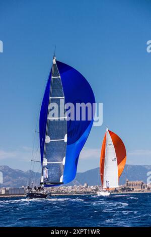 The Superyacht Cup Palma, bahia de Palma, Mallorca, balearic islands, spain, europe. Stock Photo