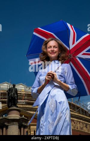 Katie Derham, photographed outside the Royal Albert Hall Stock Photo