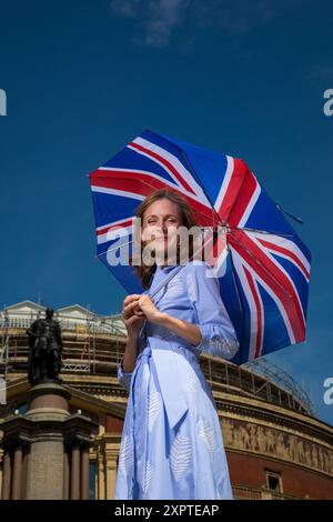 Katie Derham, photographed outside the Royal Albert Hall Stock Photo