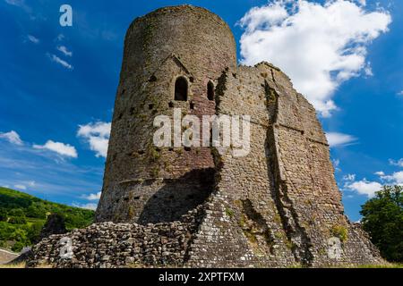 Ruins of Tretower Castle near Brecon in Mid Wales, UK Stock Photo