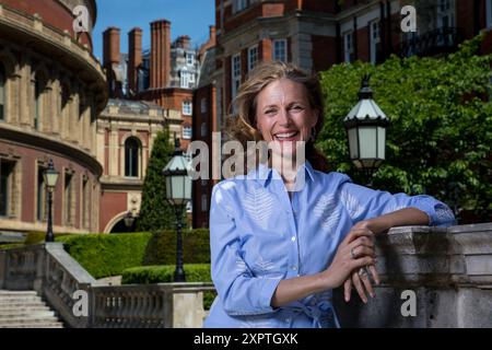 Katie Derham, photographed outside the Royal Albert Hall Stock Photo