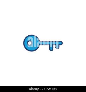 Key icon vector. Key vector icon. Key symbol Stock Vector