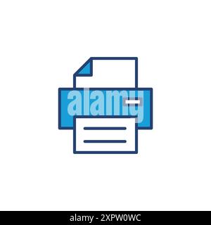 Print icon vector. printer icon vector. Stock Vector