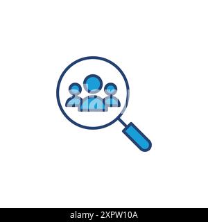 Hiring icon vector. Search job vacancy icon. Human resources concept. Recruitment Stock Vector