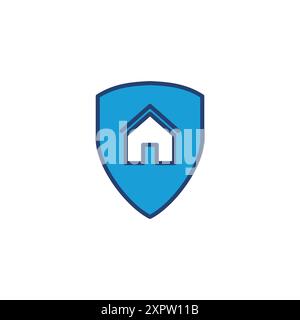 home insurance icon vector. home protection icon Stock Vector