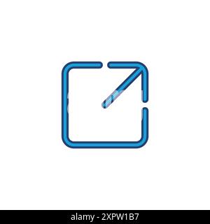 External link icon vector. link icon vector. hyperlink symbol Stock Vector
