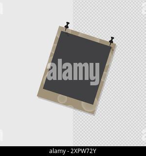 collage photo frames flat design Stock Vector