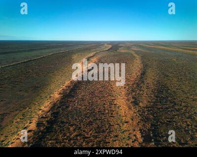 Parallel dunes, Simpson Desert, outback South Australia, Australia Stock Photo