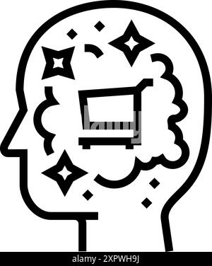 consumer needs consumer behavior line icon vector illustration Stock ...