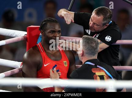 August Raman PARIS, FRANCE - AUGUST 07: Nelvie Raman Tiafack of Team Germany during ...
