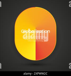 A gradient yellow and red button design for user interface-UI. Vector button style in yellow corlor templates Stock Vector