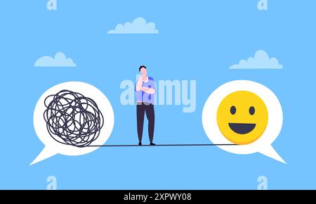 Understanding problem solution simplify challenge. Stock Vector